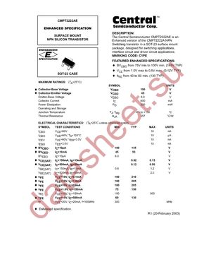 CMPTA92-TR-LF datasheet  